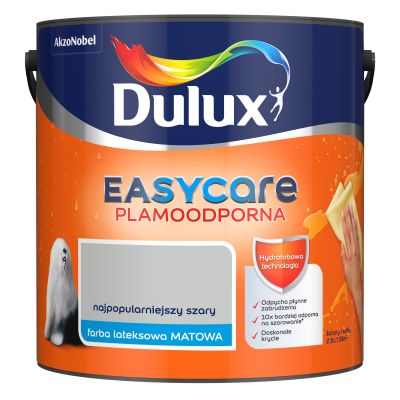 Farba do wnętrz EasyCare 2,5 L najpopularniejszy szary DULUX