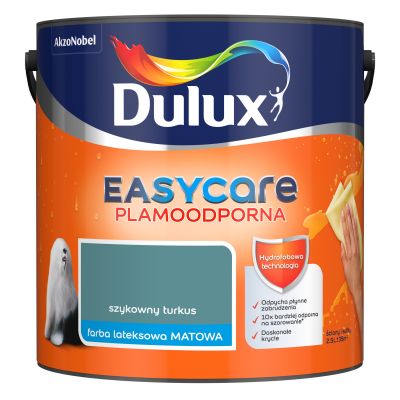 Farba do wnętrz EasyCare 2,5 L szykowny turkus DULUX