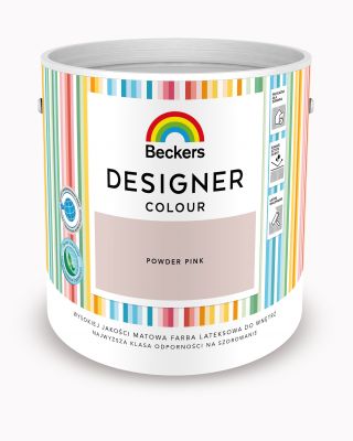 Farba lateksowa Designer Colour Powder Pink 2,5 L BECKERS
