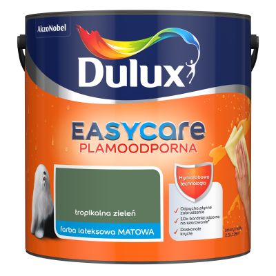 Farba lateksowa EasyCare 2,5 L tropikalna zieleń DULUX