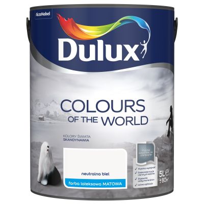 Farba lateksowa Kolory Świata neutralna biel 5 L DULUX