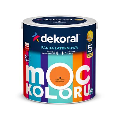Farba lateksowa Moc Koloru tutti-frutti 2,5 L DEKORAL