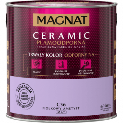 Farba ceramiczna 2,5 L fiołkowy ametyst MAGNAT CERAMIC