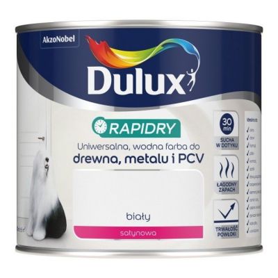 Emalia akrylowa Dulux Rapidry biała satynowa 0,4 l
