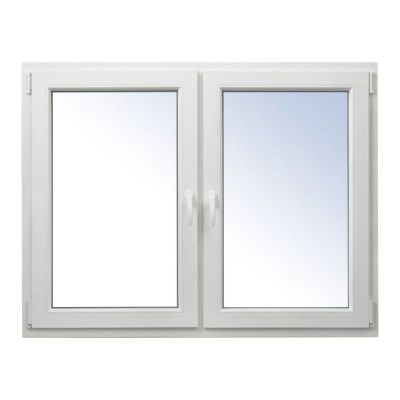 Okno PCV rozwierne + rozwierno-uchylne 1465 x 1135 mm białe symetryczne