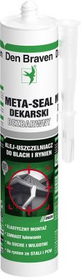 Klej-uszczelniacz do blach i rynien Meta-Seal szary 300 ml DEN BRAVEN