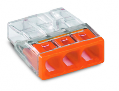 Złączka Compact pomarańczowa WAGO 3x0.5-2.5mm2 2273-203