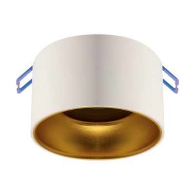 Pierścień ozdobny biało-złoty oprawa sufitowa PANAMA GU10 35W IP20 Ideus 04120