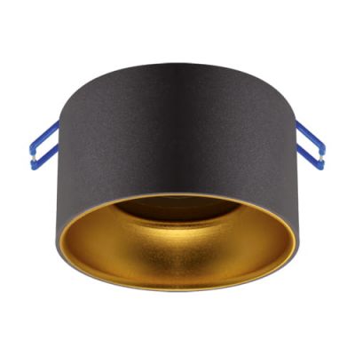 Pierścień ozdobny czarno-złoty oprawa sufitowa PANAMA GU10 35W IP20 Ideus 04121
