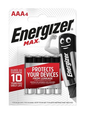 Bateria alkaliczna Max LR03 AAA 1,5V blister 4 szt. Energizer E303325600