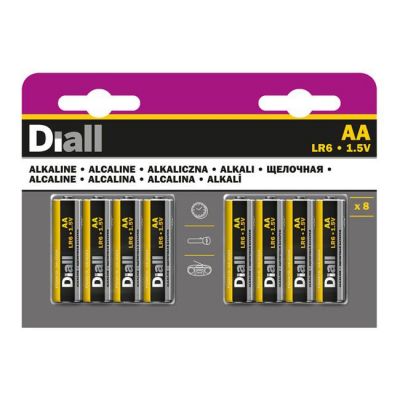 Bateria alkaliczna Diall AA 8 szt.