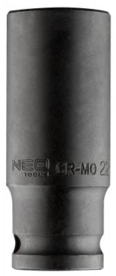 Nasadka udarowa 1/2" długa, 22 x 78mm , Cr-Mo NEO