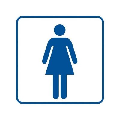 Znak WC damskie