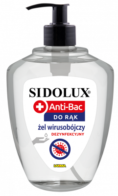 Żel biobójczy do rąk 0,5 L SIDOLUX ANTI-BAC