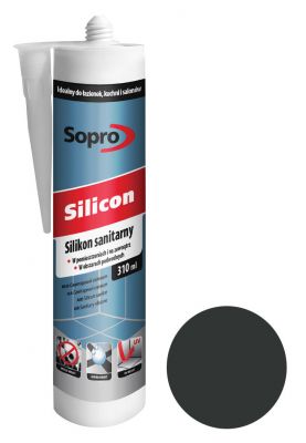 Silikon sanitarny Sopro antracyt 66 310 ml