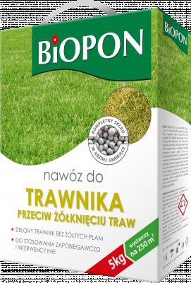 Nawóz do trawnika przeciw żółknięciu 5 kg BIOPON