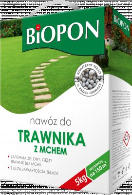 Nawóz do trawnika z mchem 5 kg BIOPON