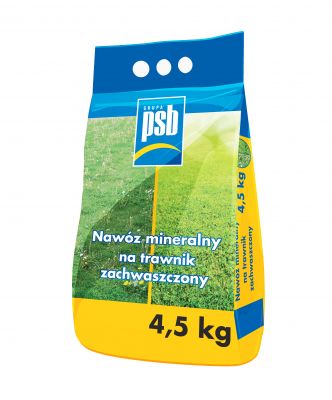 Nawóz mineralny na trawnik zachwaszczony 4,5 kg PSB