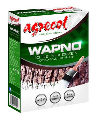 Wapno 1,2 kg do bielenia drzew AGRECOL