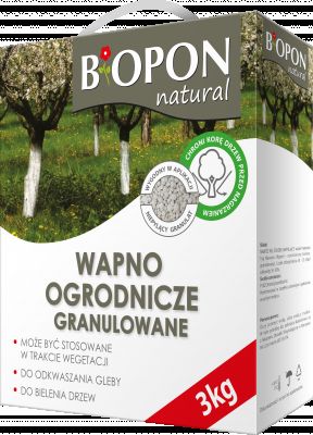 Wapno ogrodnicze granulowane 3 kg BIOPON