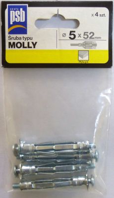 Śruba Molly 5x52 mm worek 4 szt. SILA