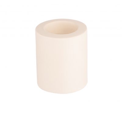 Świecznik ceramiczny 6,5x6,5x8 cm kremowyowy ALTOMDESIGN