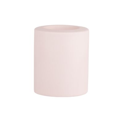 Świecznik ceramiczny 6,5x6,5x8cm pudrowy róż ALTOMDESIGN