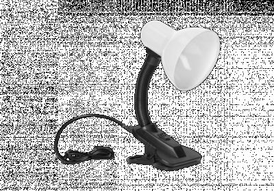 Lampa biurkowa Latsa 40 W z klipsem, E27, biała ORNO