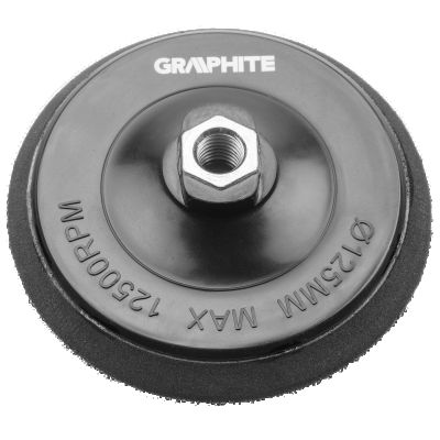 Tarcza elastyczna z rzepem 125 mm x m14 55h827 GRAPHITE