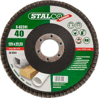 Tarcza listkowa 125 mm granulacja 80 alotex s-62247 STALCO