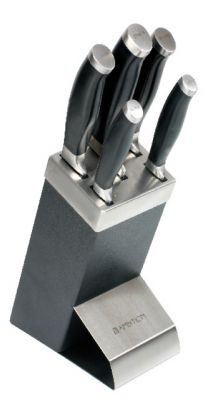 Komplet noży w bloku Granite 6-elementowy AMBITION