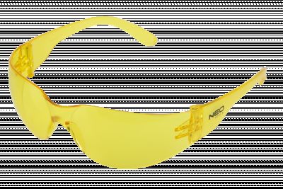 Okulary ochronne, żółte soczewki, klasa odpornosci F NEO