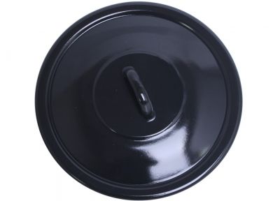 Pokrywka 22 cm czarna EMALIA