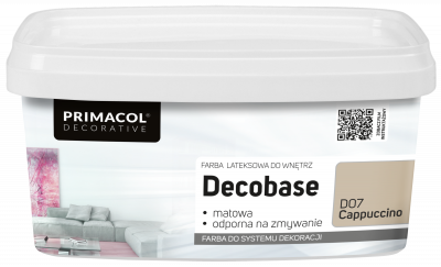 Farba Decobase 1 L Cappuccino D07 PRIMACOL DECORATIVE