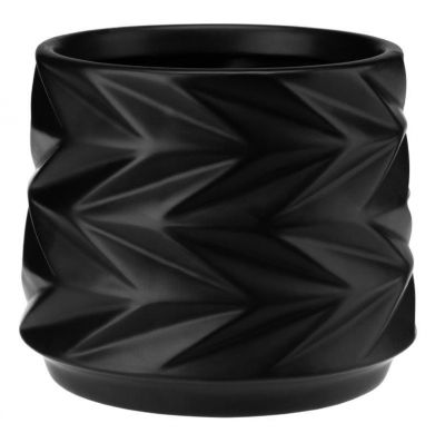 Osłonka ceramiczna Sophia 17 cm czarna VERDENIA