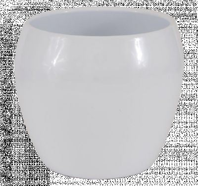 Osłonka doniczkowa 650 - 15 cm biała CERMAX