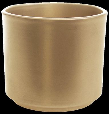 Osłonka doniczkowa Cylinder 994 - 14 cm złota perłowa CERMAX