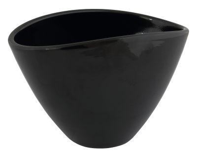 Osłonka doniczkowa Owal 405 - 26 cm czarna CERMAX
