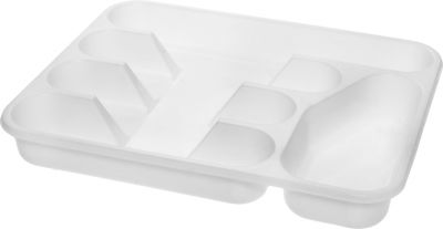 Wkład do szuflady 5-komorowy biały PLAST TEAM