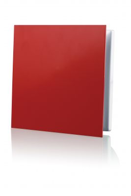 kratka wentylacyjna z dekoracyjnym panelem wymiennym 160x160 mm czerwony VENTIKA