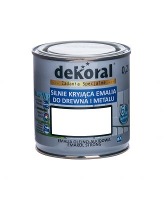 Emalia ftalowa Emakol Strong biały matowy 0,2 L DEKORAL