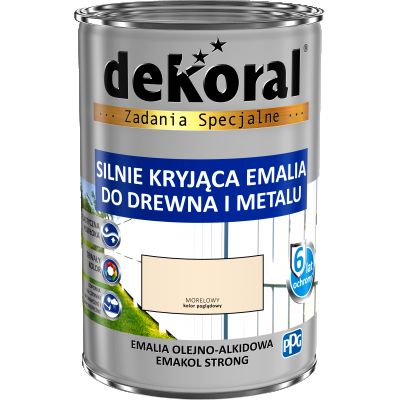 Emalia ftalowa Emakol Strong morelowy 0,9 L DEKORAL
