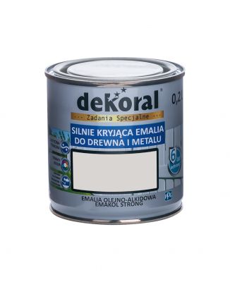 Emalia ftalowa Emakol Strong popielaty 0,2 L DEKORAL