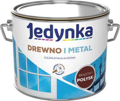 Emalia olejno-alkidowa drewno i metal brąz 2,5 L połysk JEDYNKA