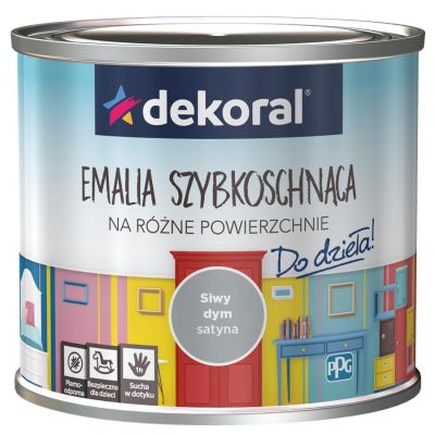 Emalia szybkoschnąca Do dzieła siwy dym 0,5 L DEKORAL