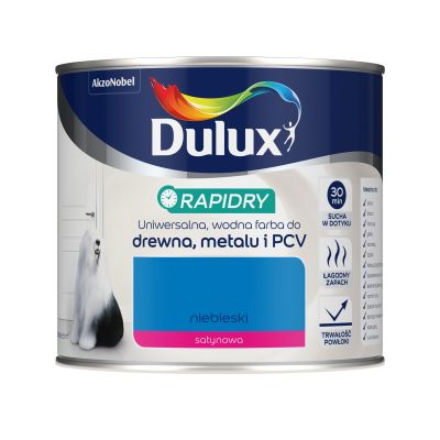 Farba do drewna, metalu i PCV Rapidry 0,4 L niebieski DULUX