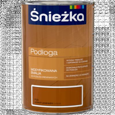 Farba do podłóg 1 L orzech pośredni ŚNIEŻKA