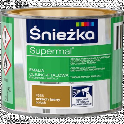 Farba Supermal orzech jasny 0,2 L ŚNIEŻKA