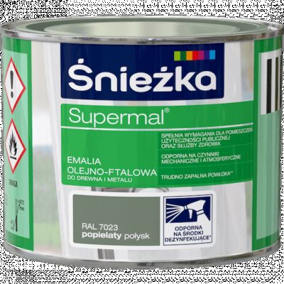 Farba Supermal popielaty 0,2 L ŚNIEŻKA