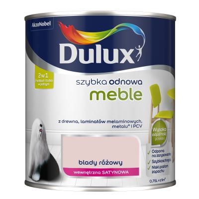 Farba Szybka Odnowa Meble 0,75 L blady różowy DULUX